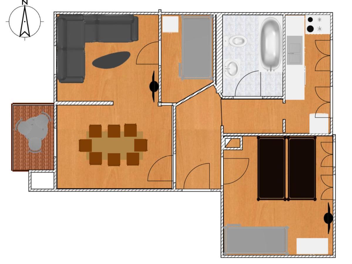 Jena City Apartment, Balkon, Sonnig, Wifi, Parkplaetze, Naehe Zentrum Exterior foto